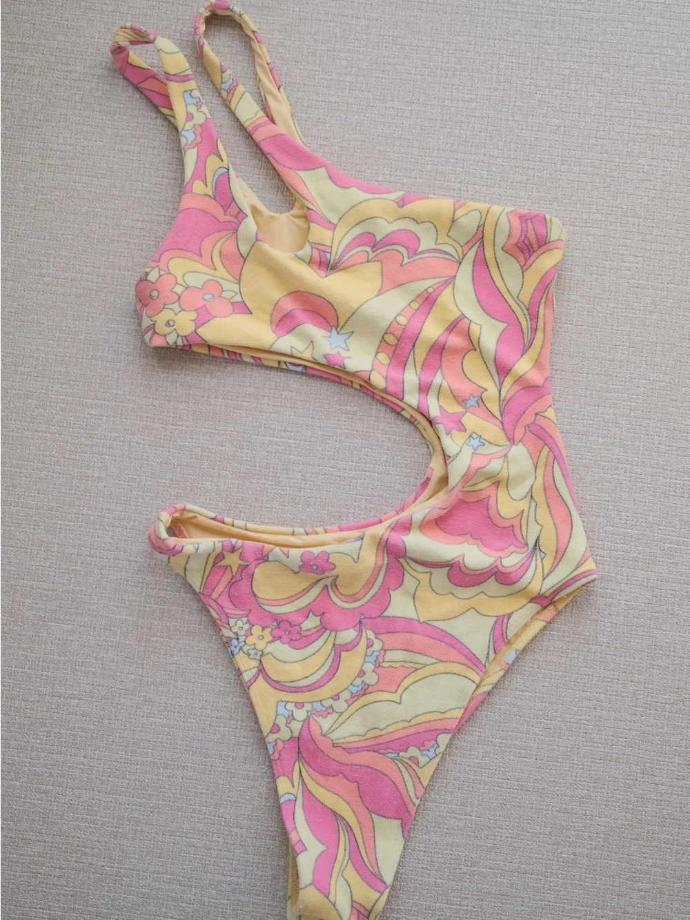 Frankies Bikini Terry One Piece Swimsuit